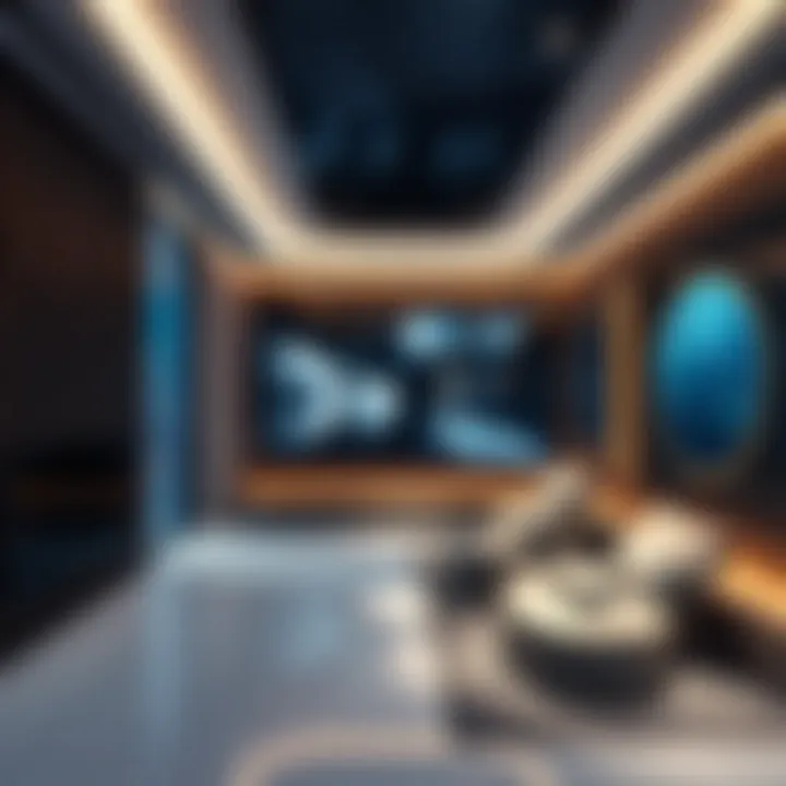 Interior showcasing advanced technology in برج المستقبل