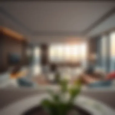 Interiors of Modern Living Luxurious interior showcasing modern living space