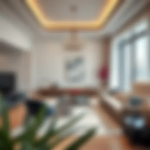 Luxurious living room design showcasing modern elegance