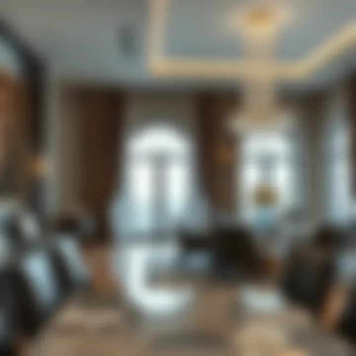 Opulent dining area reflecting sophisticated aesthetics