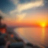 A breathtaking view of Khorfakkan's coastline at sunset