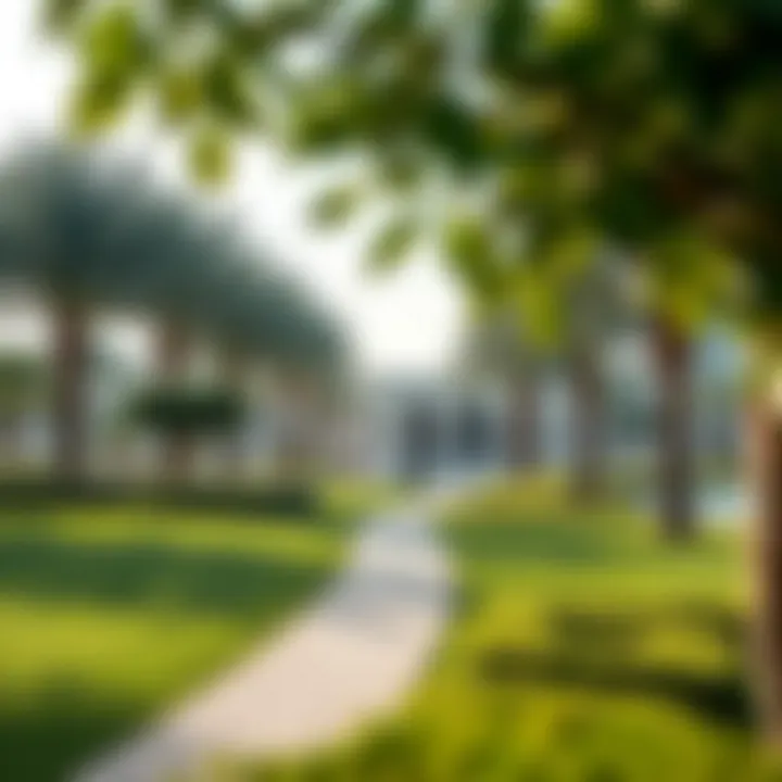 Lush green parks and recreational areas in Madinat Al Mataar