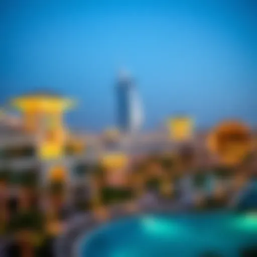 Stunning skyline view of Madinat Al Mataar showcasing modern architecture