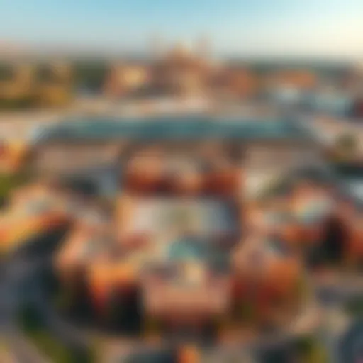 Aerial view showcasing the architectural layout of Madinat Al Riyadh
