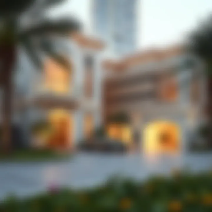 Luxurious residential exterior designs in مجمع عوافي