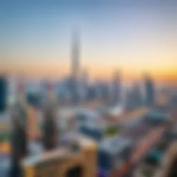 A panoramic view of Dubai's skyline showcasing modern architecture