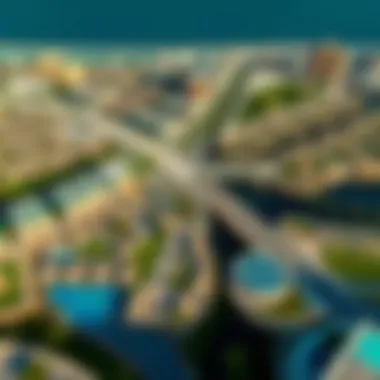 Aerial Perspective of Urban Planning Aerial view of Marine Drive highlighting urban planning and green spaces