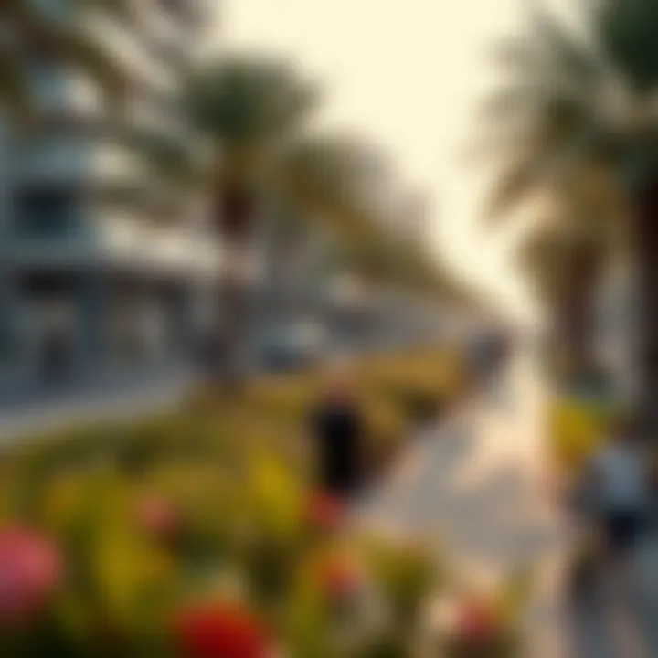 Vibrant community scene at Marine Drive featuring parks and recreational areas