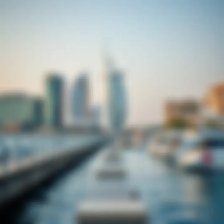 Stunning waterfront view of Marine Drive showcasing modern architecture and leisure spaces
