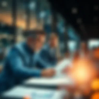 Investors Analyzing Property Market Trends Investors analyzing property market trends