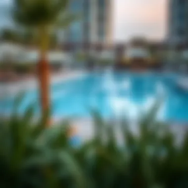 Amenities such as pools and parks within the Midtown community