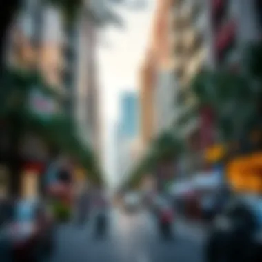 Vibrant Street Life Near Midtown by Deyaar A vibrant street view of Midtown showcasing the surrounding area