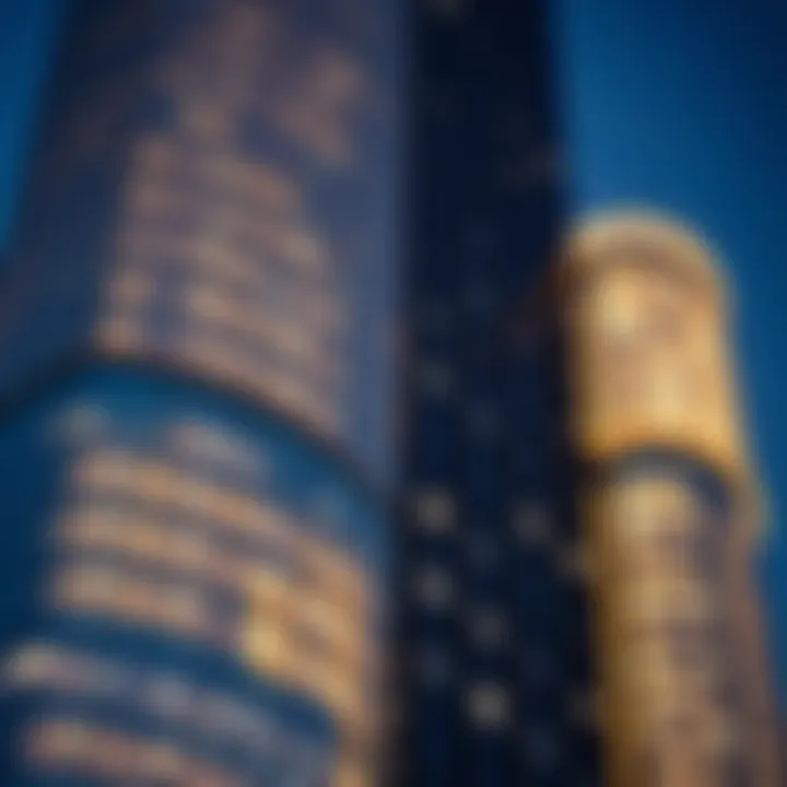 Close-up of the modern facade of Millennium Tower showcasing its innovative materials