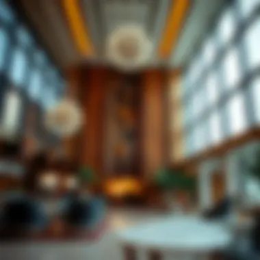 The Exquisite Lobby that Defines Luxury Luxurious lobby of a downtown Dubai hotel showcasing modern architecture