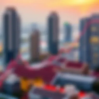 Real Estate Market Trends in Dubai A financial graph depicting real estate market trends in Dubai