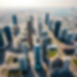Aerial view of Dubai's real estate landscape