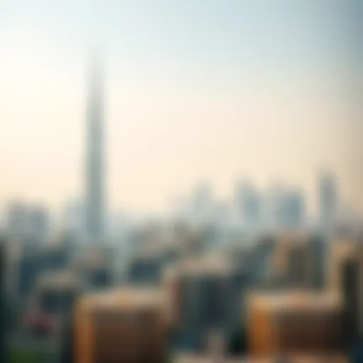 Skyline of Dubai showcasing residential properties