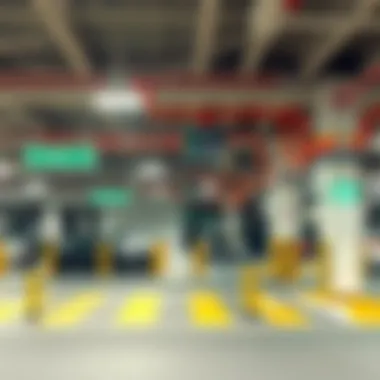 Safety Features in Dubai Mall Car Park Secure parking area highlighted by modern safety features