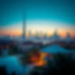 Stunning skyline view of Dubai with luxury properties