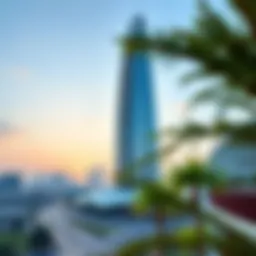 Stunning view of Nuaimia One Tower showcasing its modern architecture