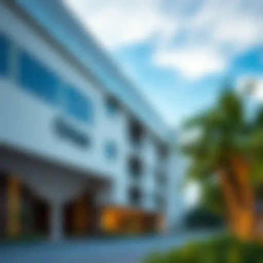 Architectural design of Orion Building showcasing modern aesthetics