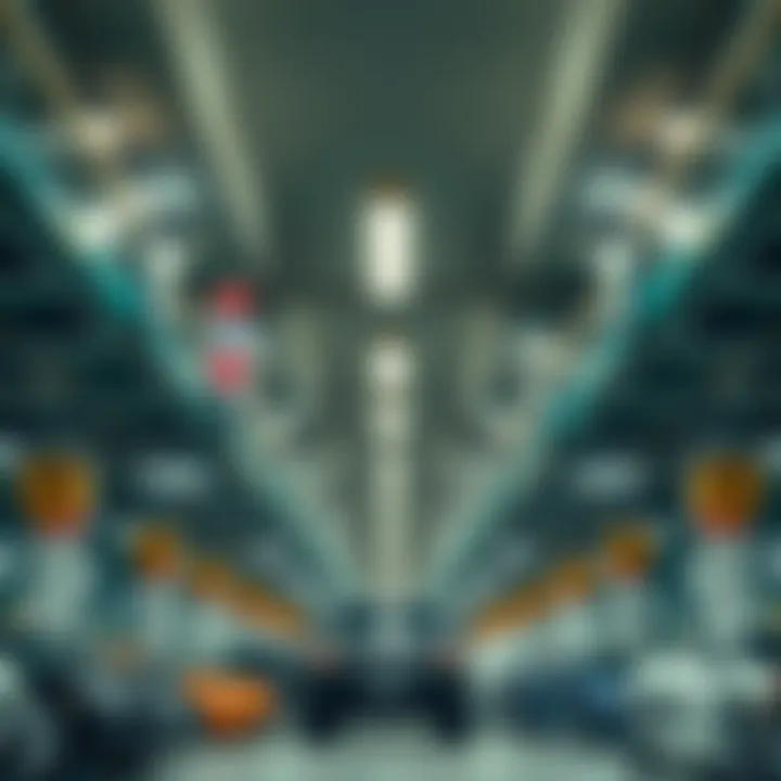 Interior view of Burj Khalifa parking area