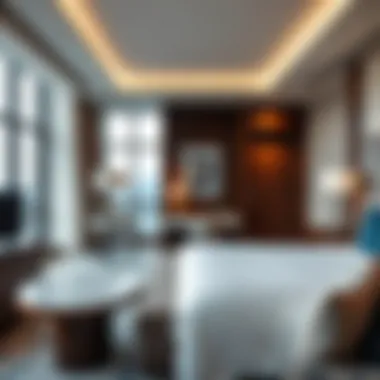 Luxurious Suite Interior at Pearl Creek Hotel Luxurious suite interior at Pearl Creek Hotel highlighting comfort and elegance