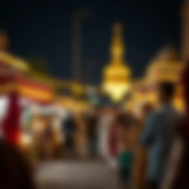 Cultural festivities celebrating Ramadan in a community