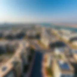 Aerial view of Ras Al Khaimah showcasing modern residential complexes