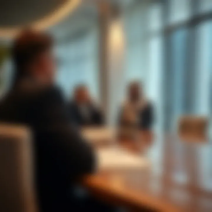 Legal advisors discussing rental laws and regulations