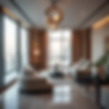 Elegant interior design of a modern apartment in Dubai Marina