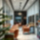 Modern salon interior showcasing elegant design and ambiance