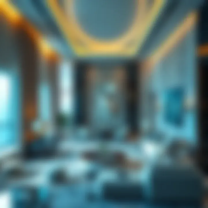 Luxurious interior space of Safa One highlighting premium materials and modern aesthetics