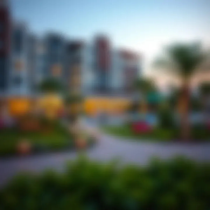 Vibrant community park within Spinneys Town Square, highlighting recreational spaces.