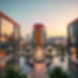 Panoramic view of Spinneys Town Square showcasing its modern architecture.