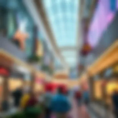 The Unique Shopping Atmosphere in The Dubai Mall Vibrant shopping environment within The Dubai Mall
