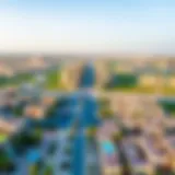 Aerial view of Tilal Al Ghaf community showcasing residential layouts