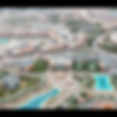 Conceptual design layout of the Tilal Al Ghaf master plan