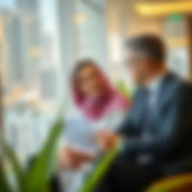 Investment Strategies Discussion Real estate agent discussing investment strategies with a client