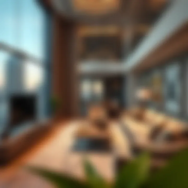 Luxury apartment interiors highlighting modern design trends