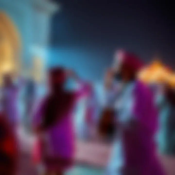 Traditional UAE cultural celebration with music and dance
