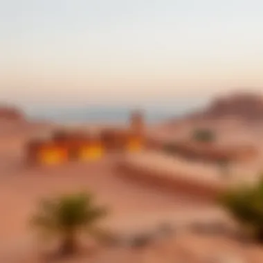 Emirati Heritage Reflected in Desert Landscapes Beautiful desert landscape showcasing Emirati heritage