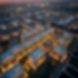A stunning aerial view of Azizi Developments projects in Dubai