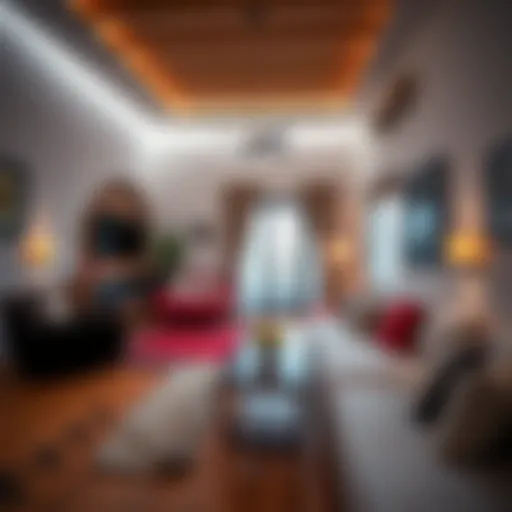 Cozy shared living space interior in Al Quoz