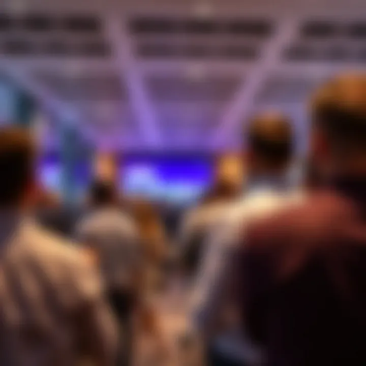 Networking event in a DIFC office environment