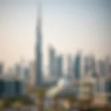 Scenic view of Abu Dhabi skyline with modern architecture