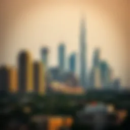 UAE city skyline showcasing real estate development