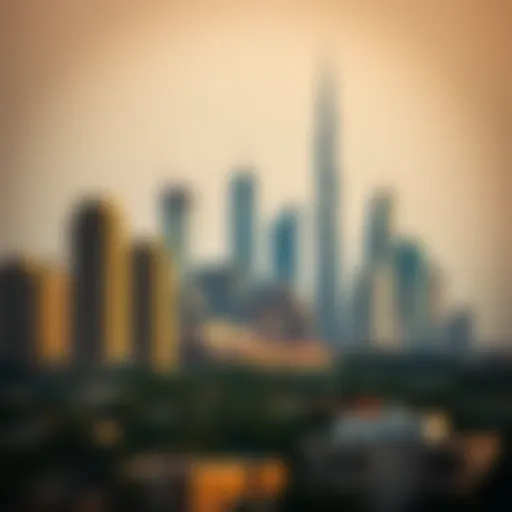 UAE city skyline showcasing real estate development