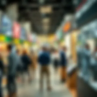 Engaging Investors: The Heart of UAE's Real Estate Market A bustling real estate market with investors discussing properties