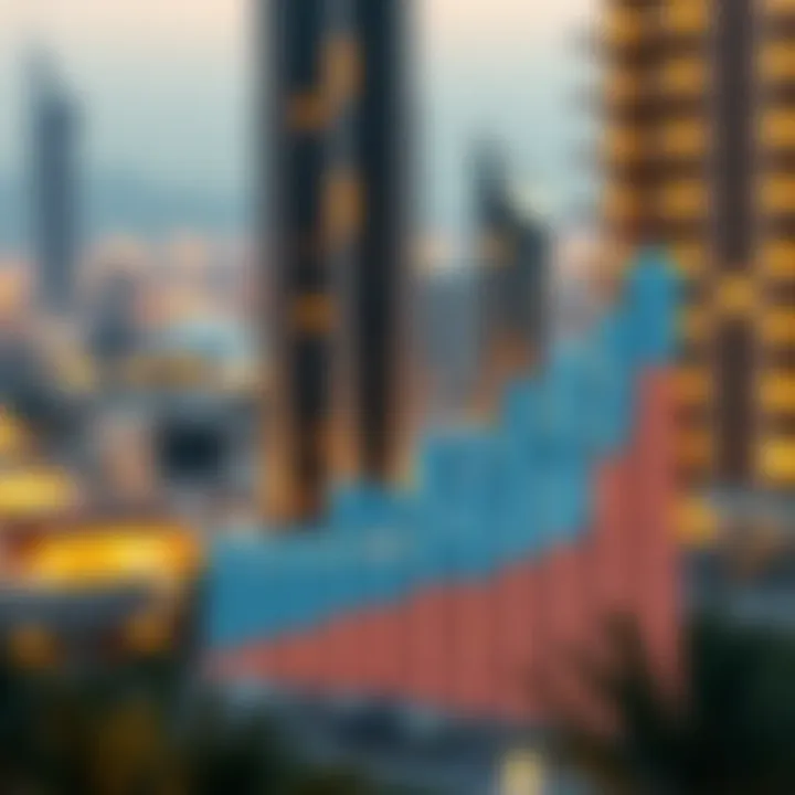 Graph depicting real estate trends and investment growth